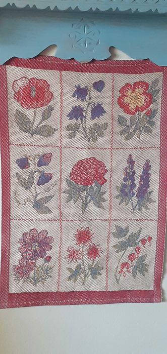 Kilim makatka bawełniana wzór Kwiaty