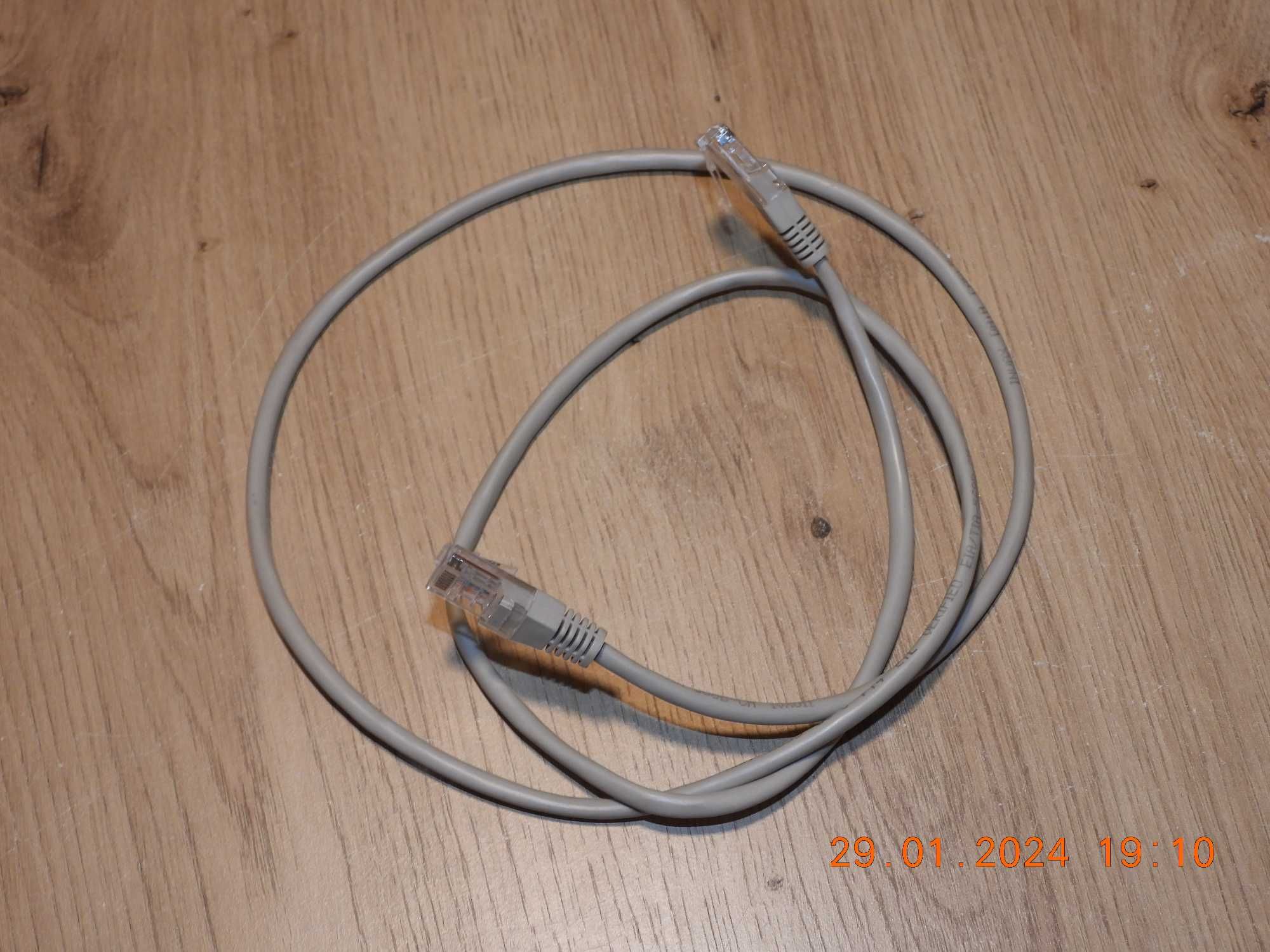 Kabel sieciowy  LAN ETHERNET RJ45 - 100cm