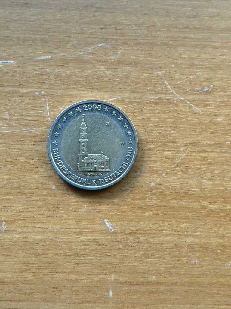 Moeda 2 Euros Rara - Alemanha de 2008
