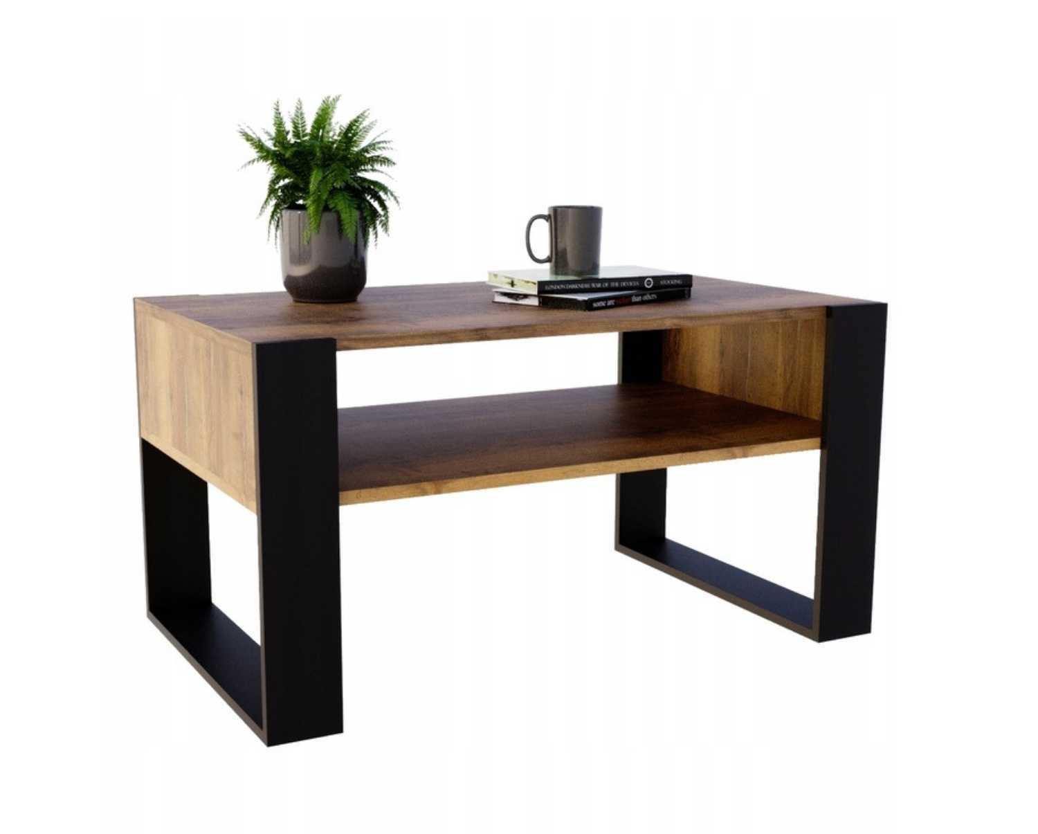 Stolik kawowy KARO ława loft retro Dąb Egger stół stolik