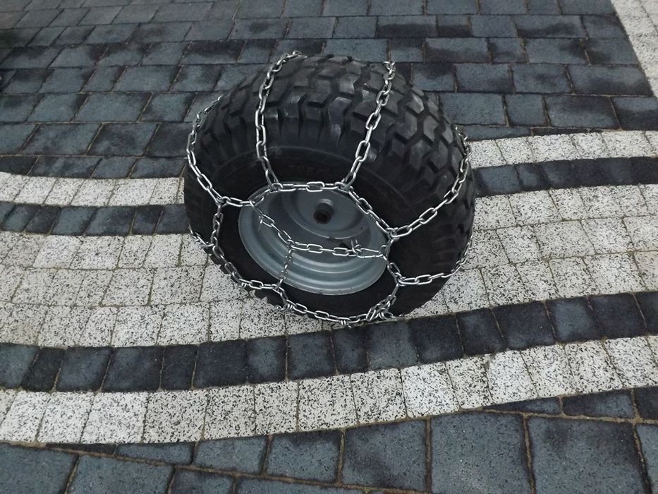 Łańcuchy na koła do traktorka kosiarki quada