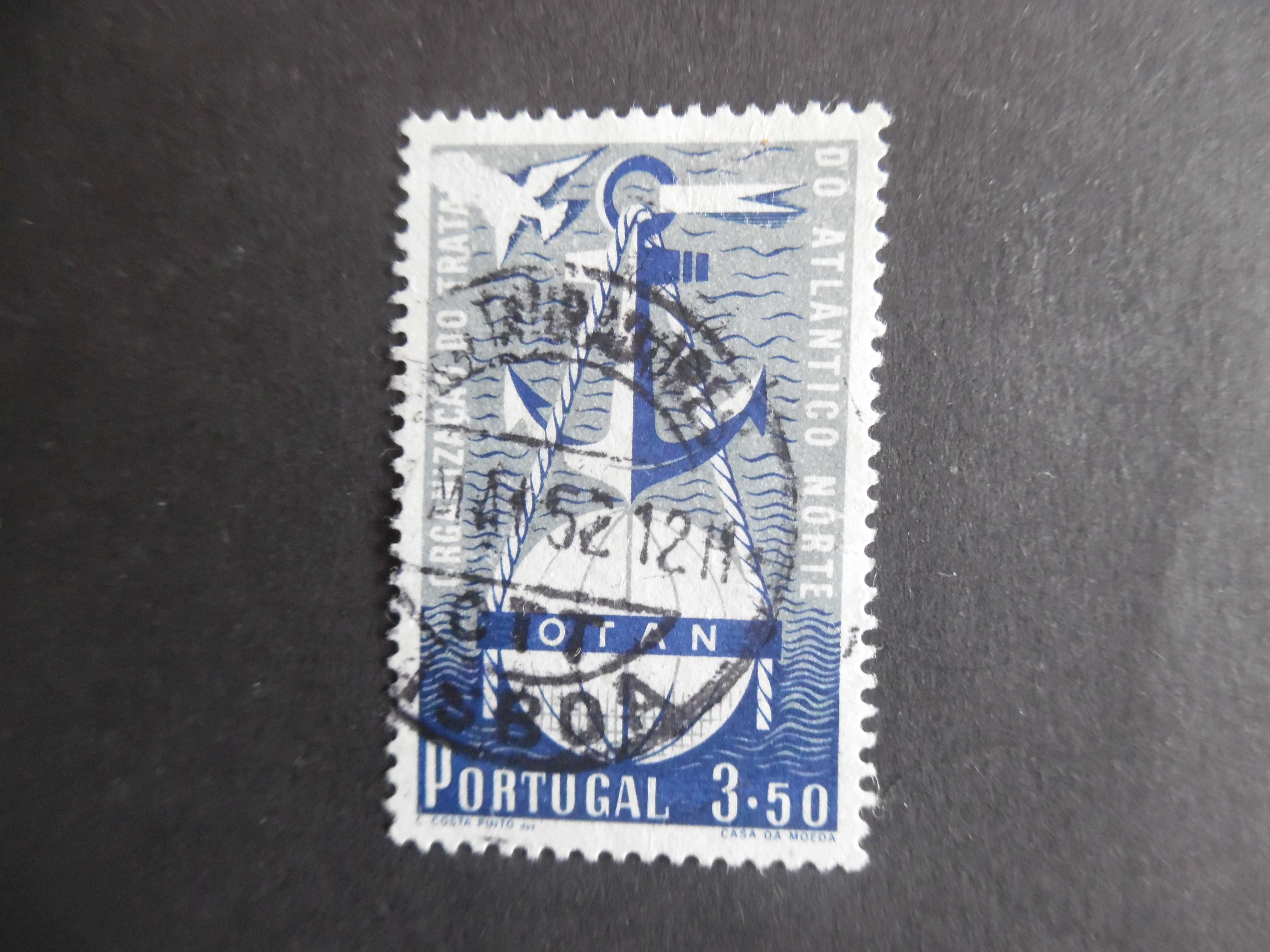 Selos Portugal 1952- OTAN 3$50 Afinsa/Mundifil nº 750 usado