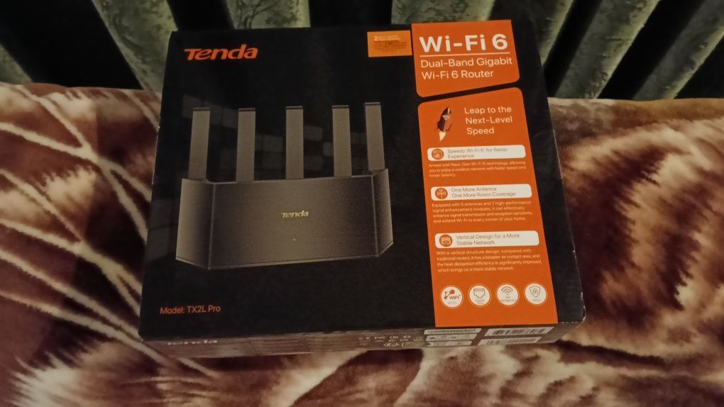 Маршрутизатор Tenda TX2L Pro WiFi6 / AX1500 / 1 Гбіт/с  Підтримка MESH