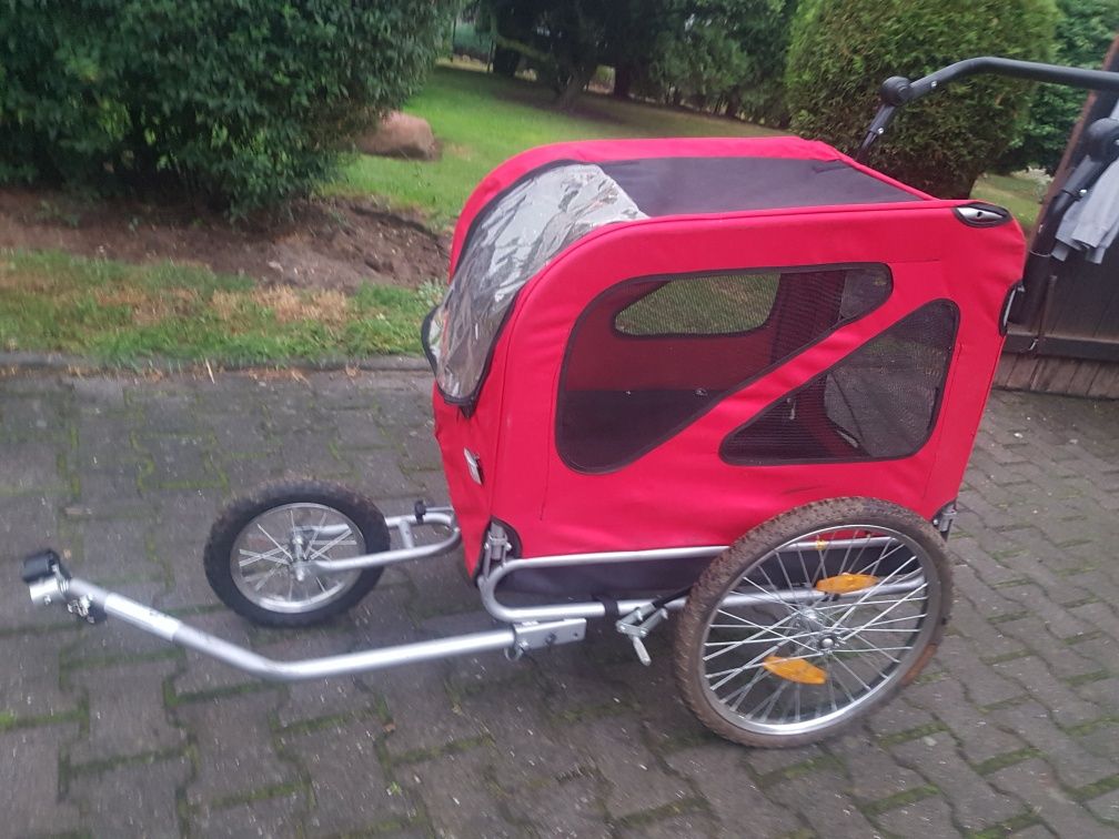 Wózek  dla psa 2w1 przyczepka rowerowa