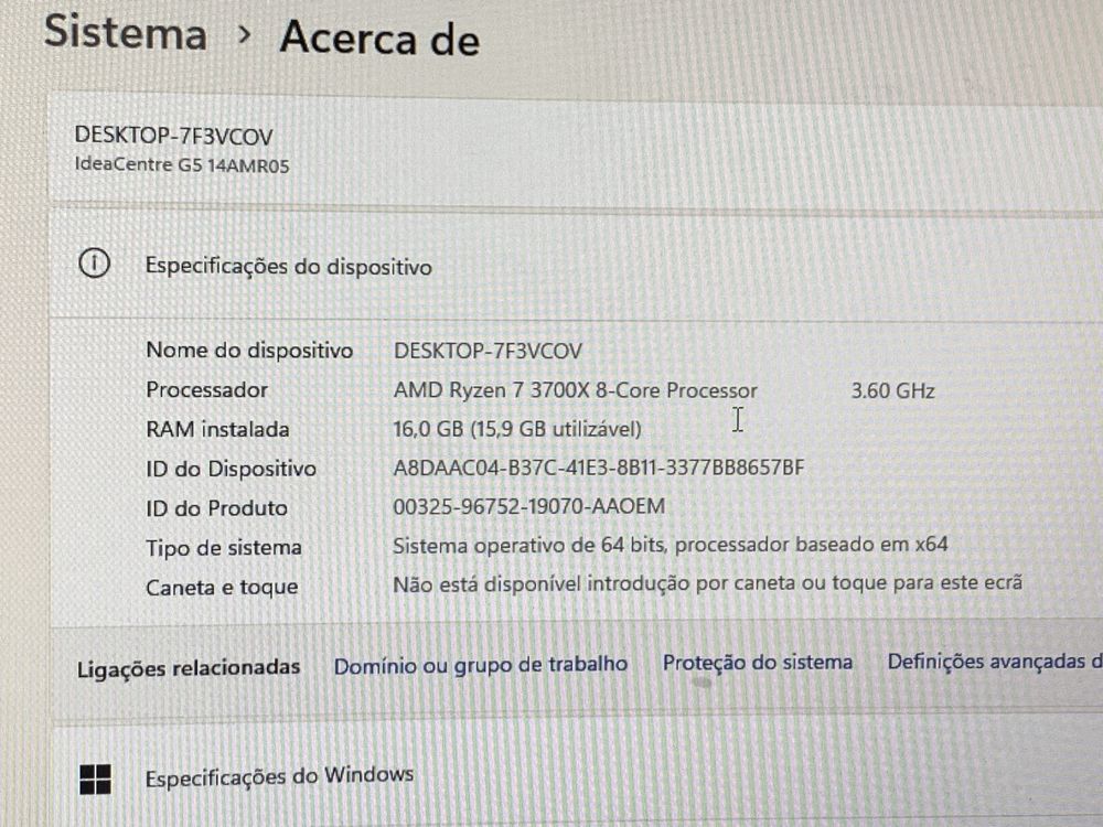 PC gaming lenovo semi-novo (ler descricao)