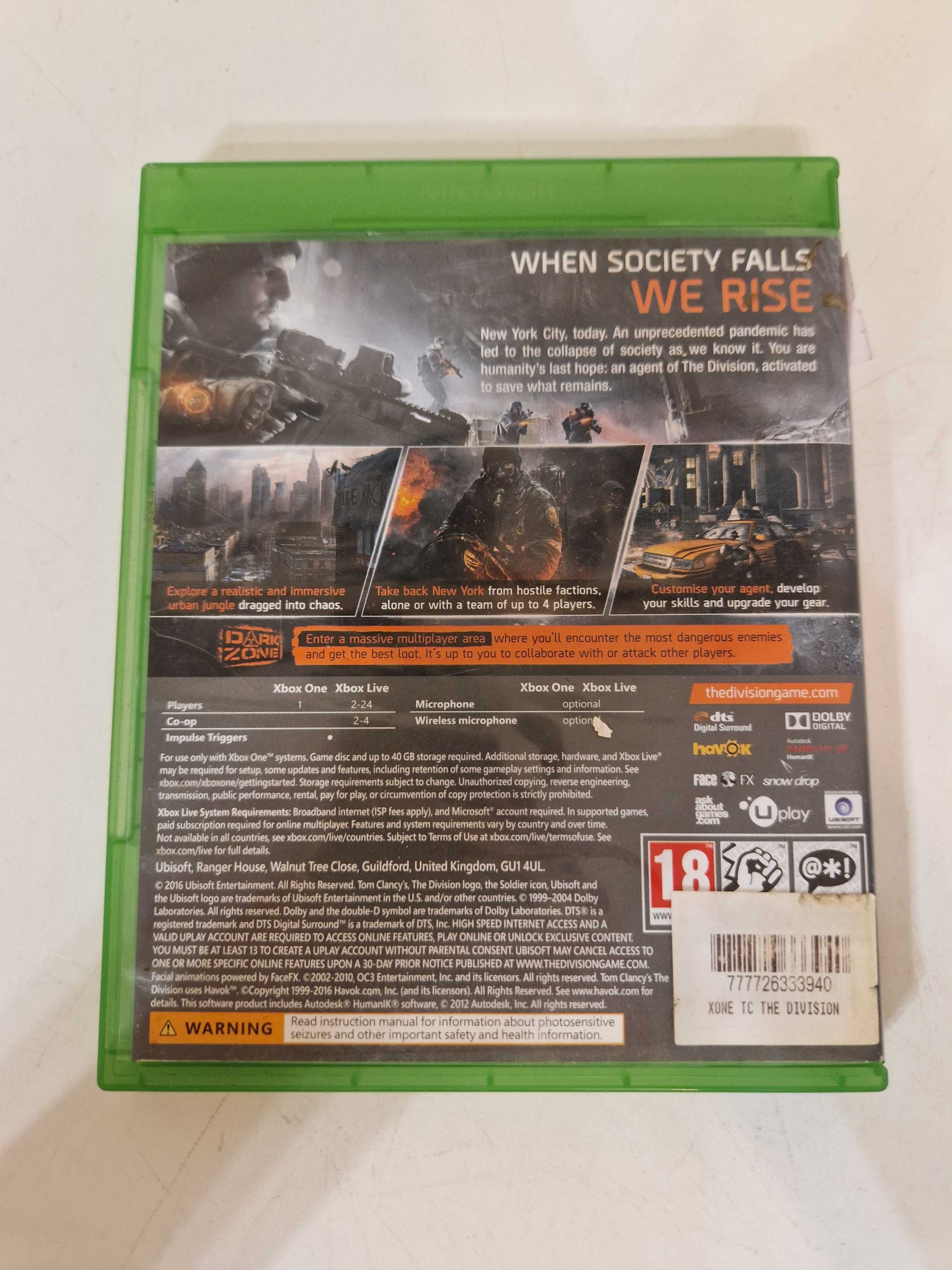 Tom Clancy's The Division Microsoft Xbox One (2154)