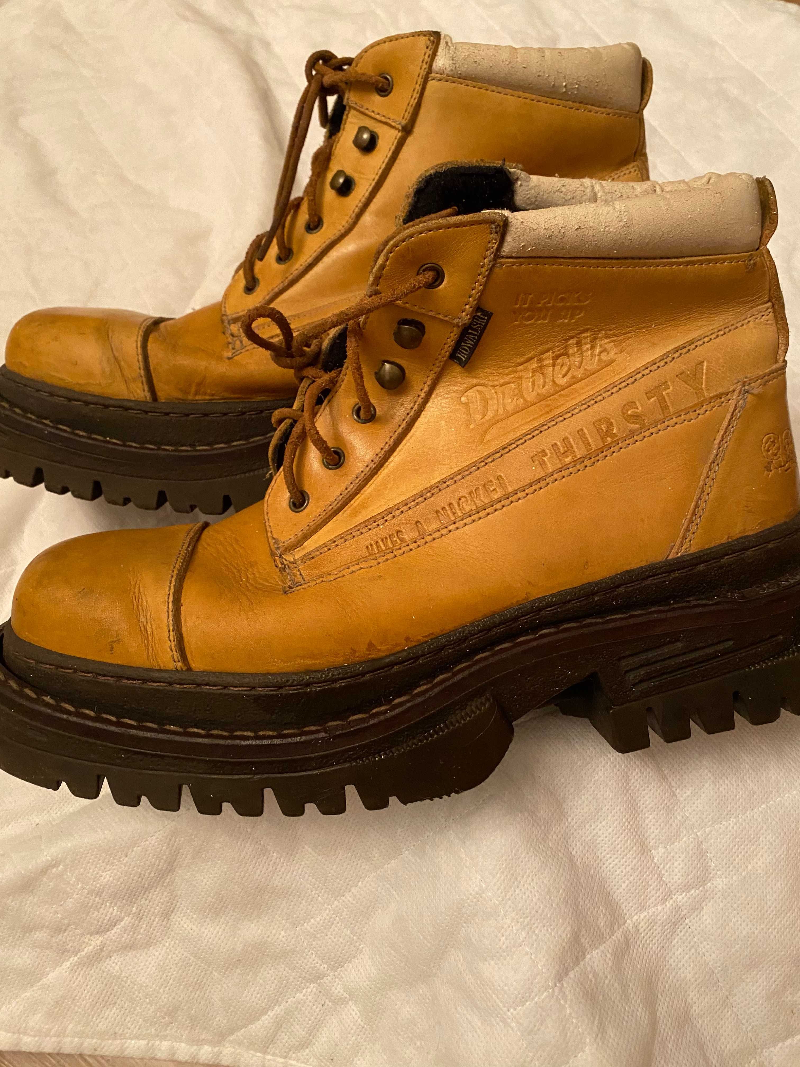 Buty skórzane górskie męskie