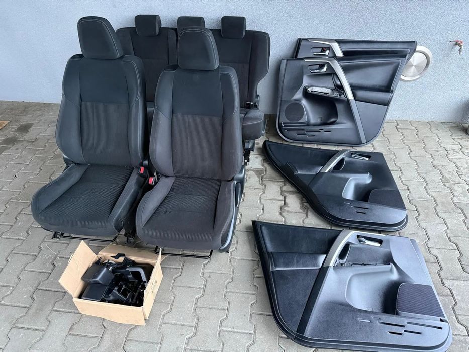 TOYOTA RAV 4 IV 12-18 FOTELE KANAPA PASY TAPICERKI DRZWI MASKOWNICE
