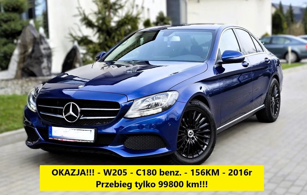 Mercedes-Benz Klasa C Mercedes C180 Sedan-156KM benzyna. Model W205. 99800tkm!
