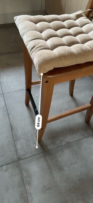 Krzesła hokery Ikea z poduszkami