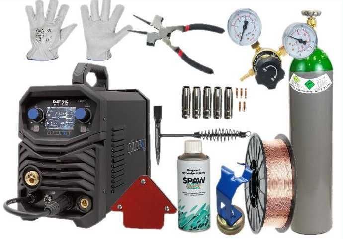 Spawarka migomat Spartus EasyMig 215 LCD synergia
