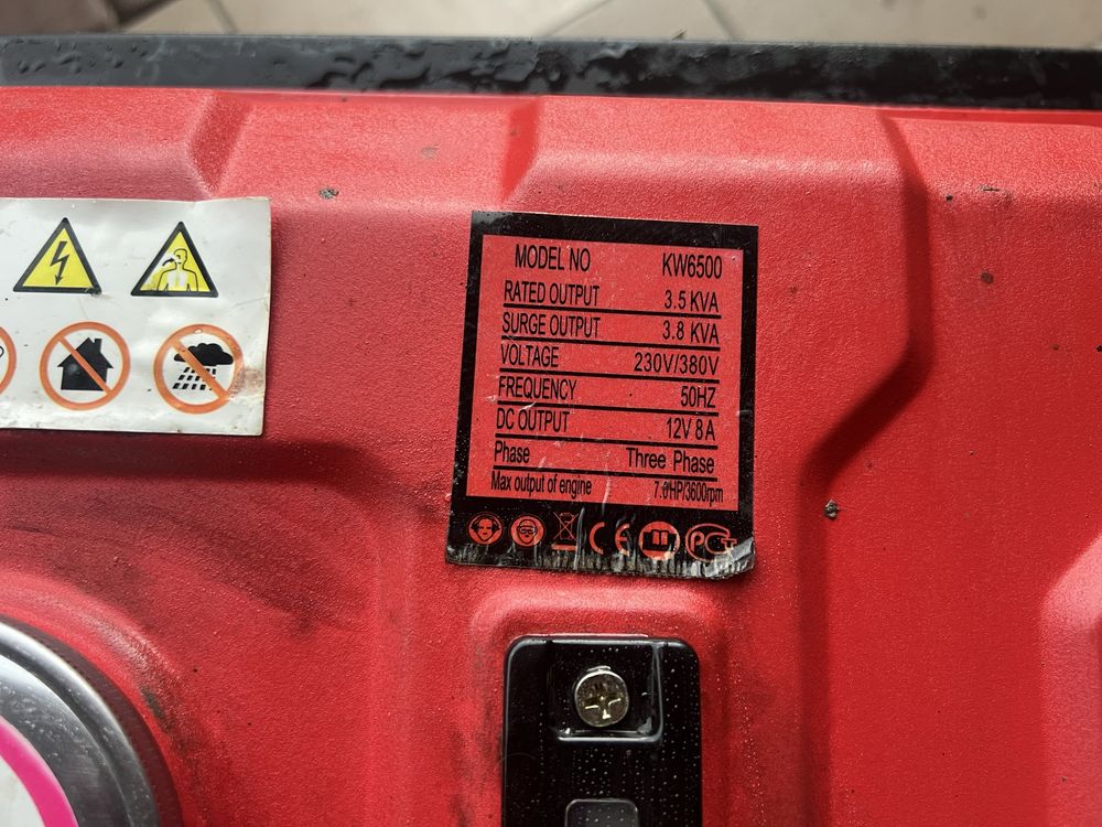 Agregat prądotwórczy sprawny 3,5 KVA 230v