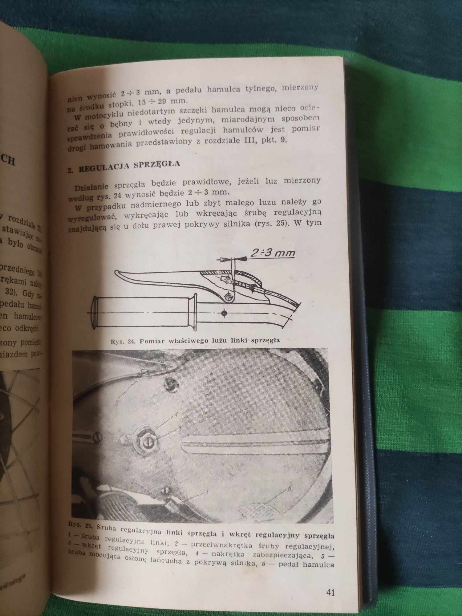 Motocykl WSK Instrukcja obsługi  M06-B3
Egzemplarz z roku 1974 
stan B