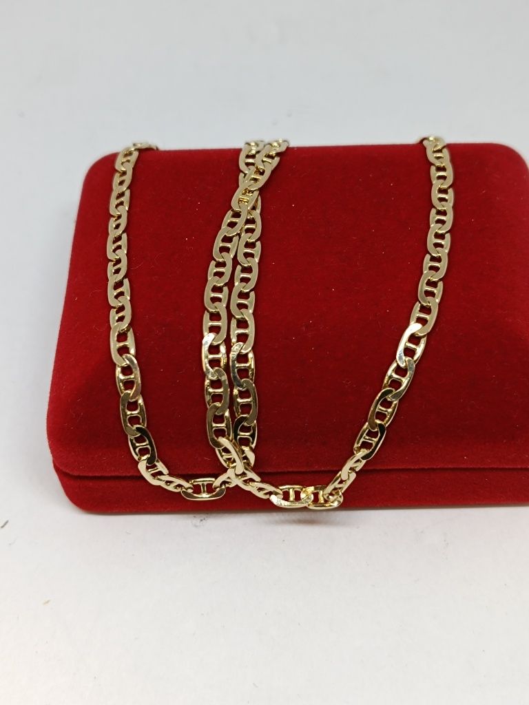 Złoty łańcuszek splot Gucci dł.52cm, złoto próby 585