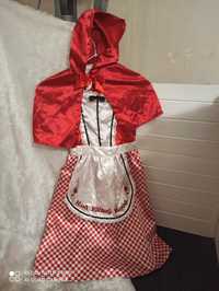 Маскарадное платье наряд костюм на утренник Красная шапочка 6-8 лет