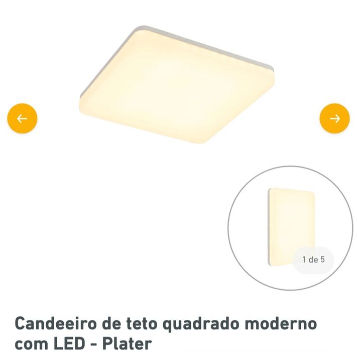 Candeeiro de tecto led