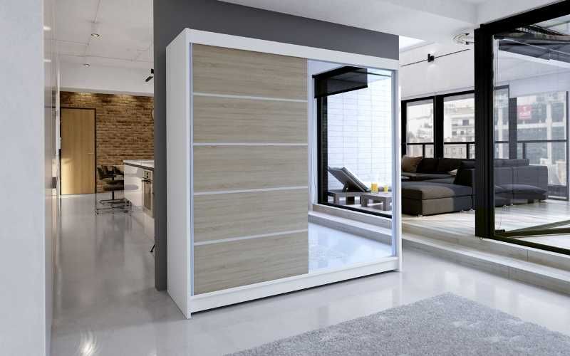 Szafa Przesuwna Garderoba KLEO 3 180cm LED 10 dni