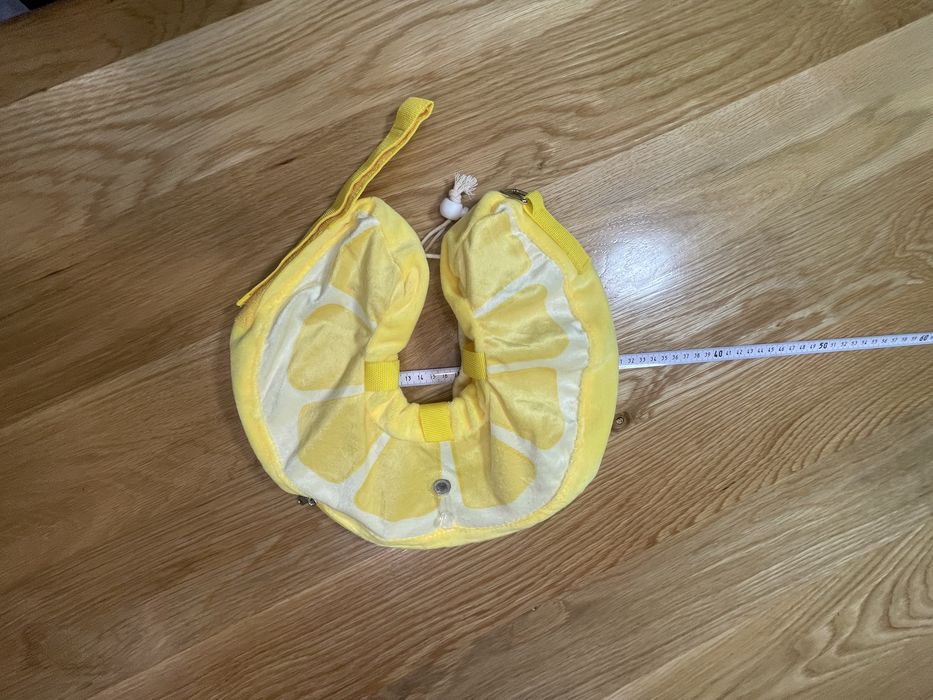 Kołnierz dla psa rozmiar M cytrynowy dmuchamy