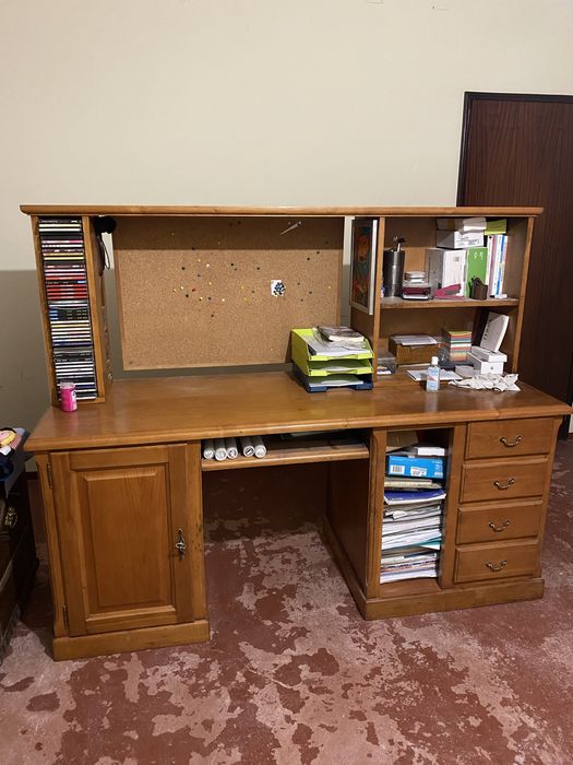 Secretária madeira maciça