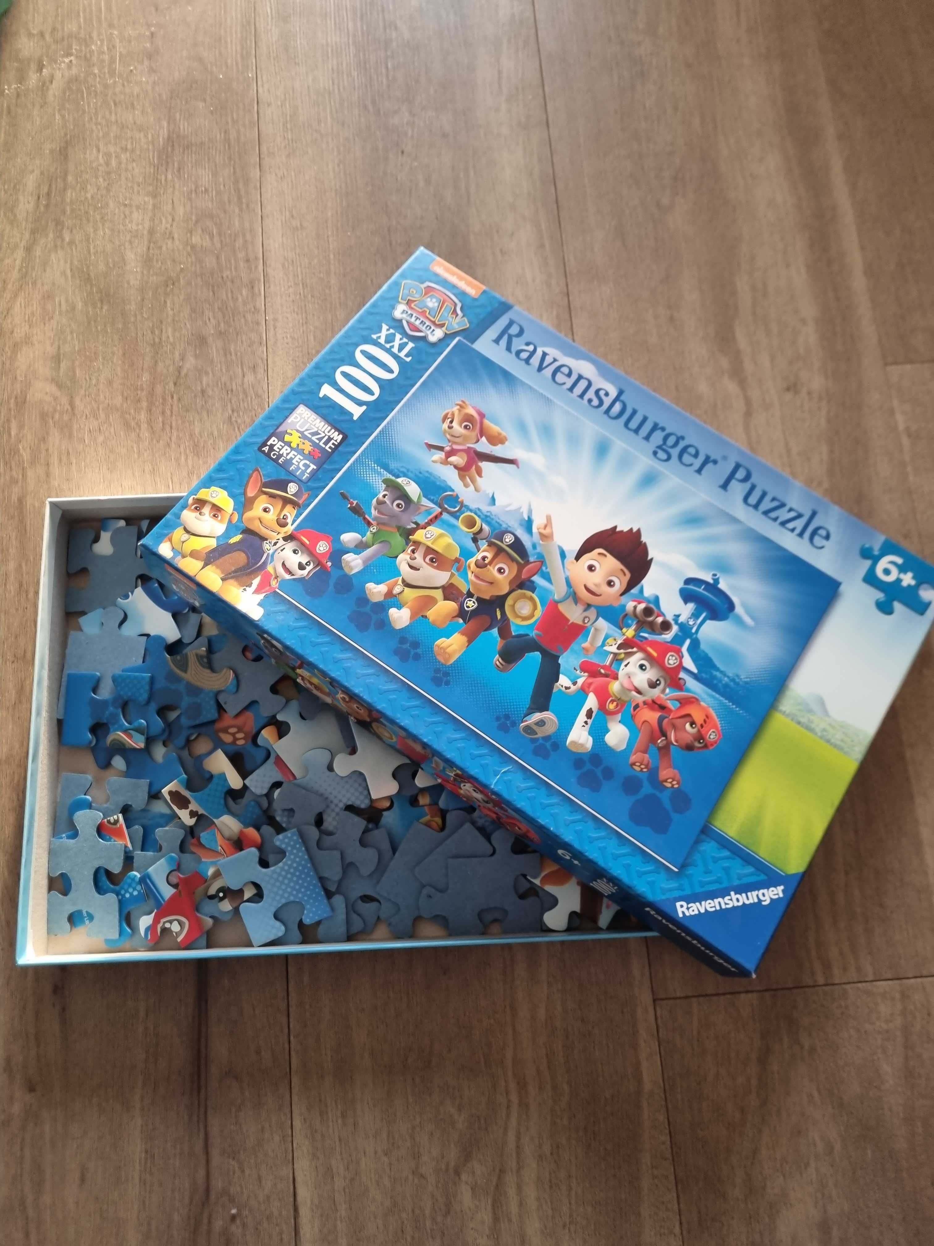 Podwójny zestaw puzzli Psi Patrol XXL 100 el i 160 el 6+