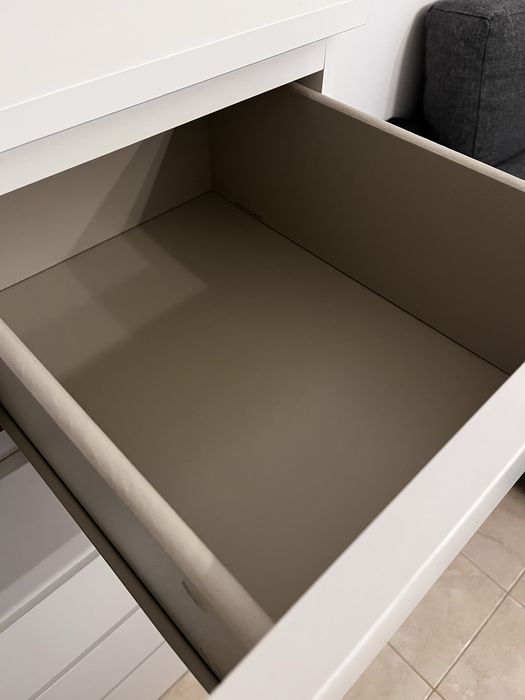 Cómoda c/6 gavetas, branco, 80x123 cm