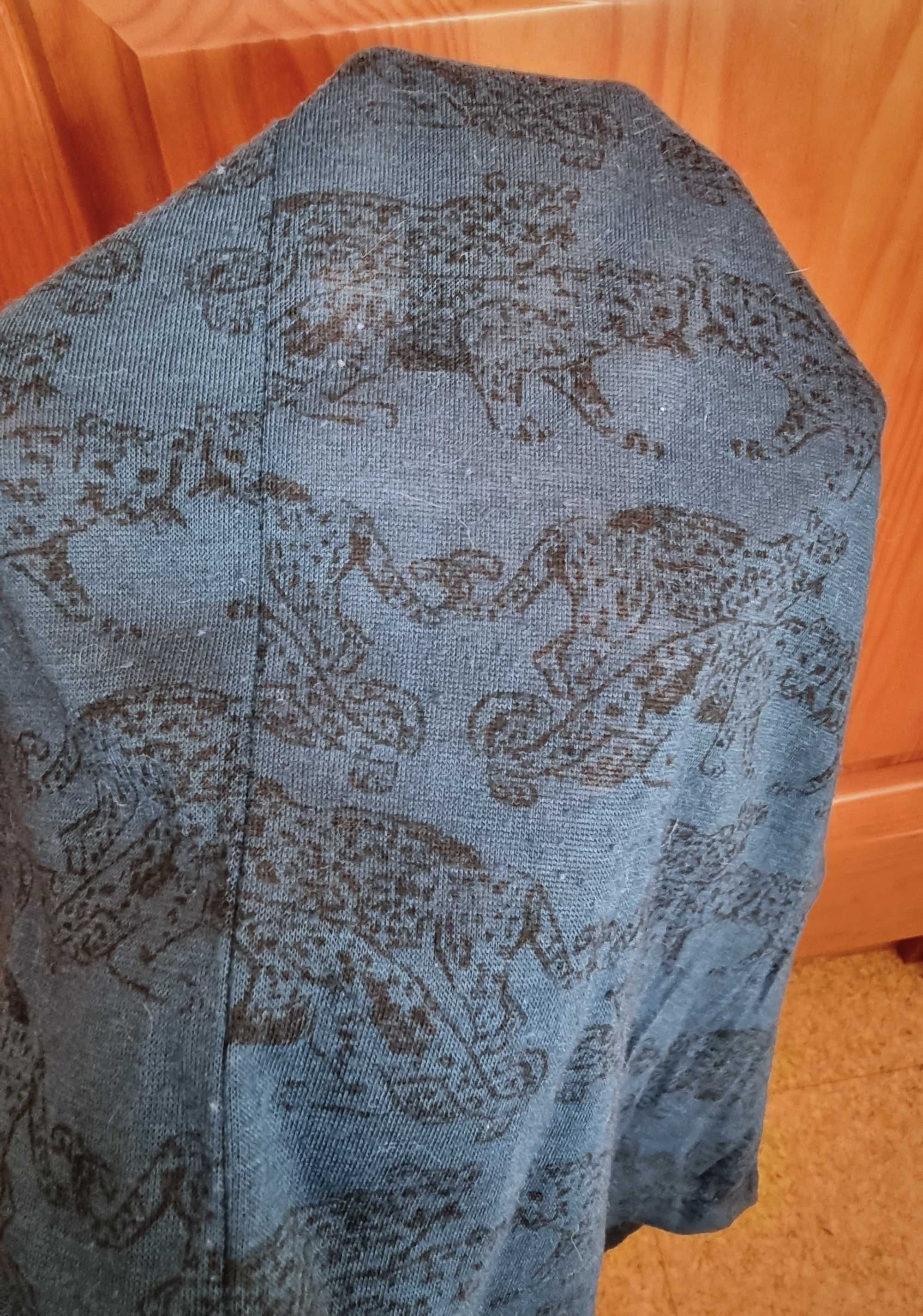 Camisola azul com padrão de leopardos Primark, tamanho 34