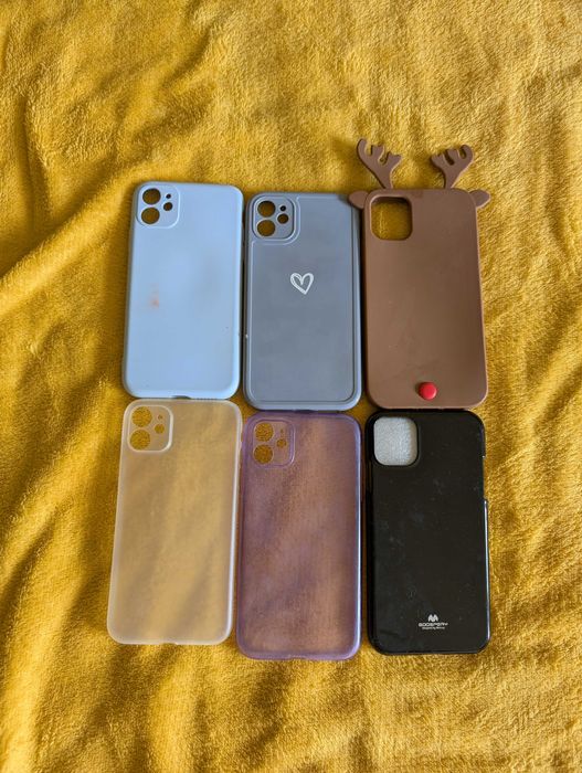 Zestaw 6 etui do IPhone 11 - cena za wszystkie 6  sztuk