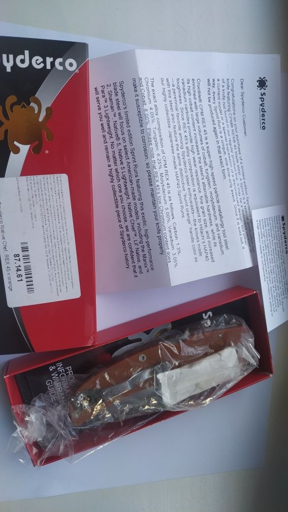Spyderco Native Chief REX 45 Orange