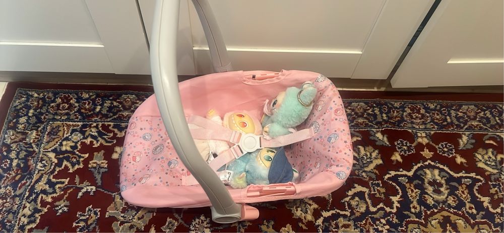 Wózek dziewczęcy dla lalek