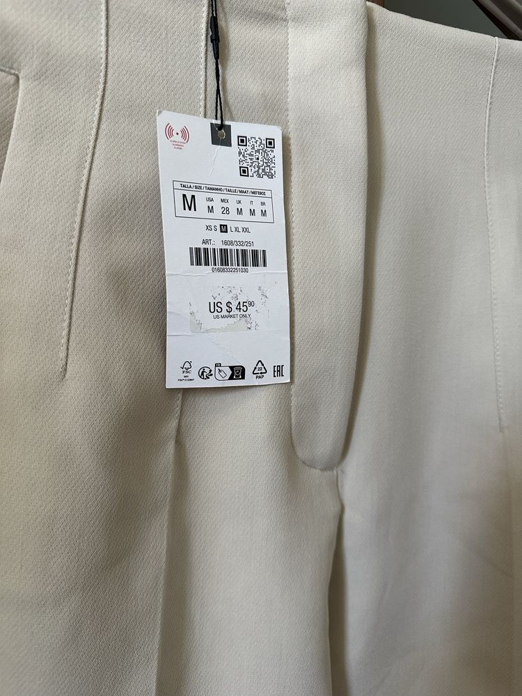 Штани з високою посадкою Zara
