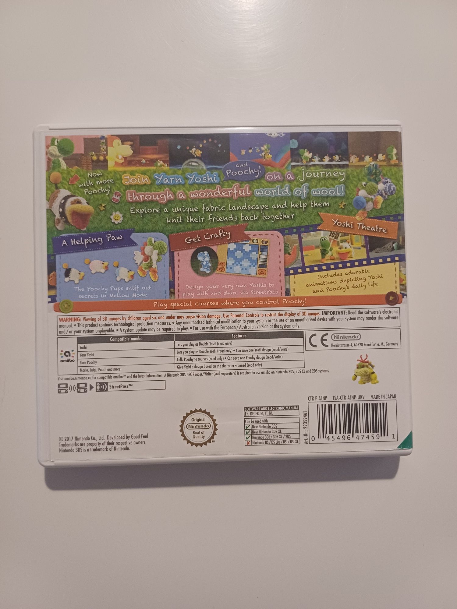 Poochy and Yoshi's Woolly World Nintendo 3Ds angielska