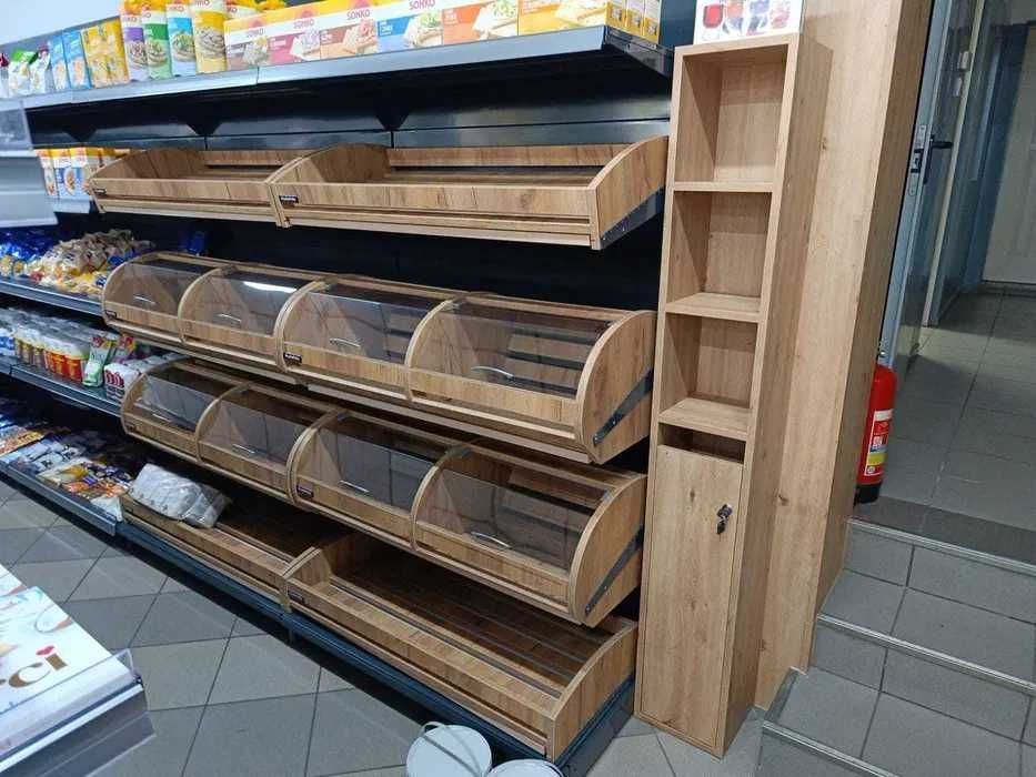 Regał na pieczywo sklepow 100x200cm drewniany nowy z koszami 2017,20zł