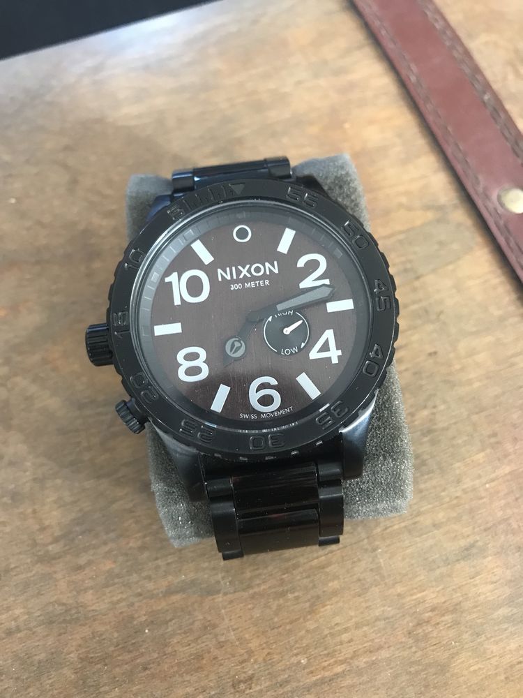 Relógio Nixon the 51-30 tide dark wood black