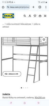 Łóżko z blatem SVARTA IKEA