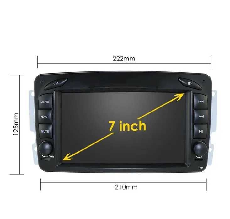 Radio 2din Android 11 Mercedes CLK W209 W203 W168 W208 W463 W170