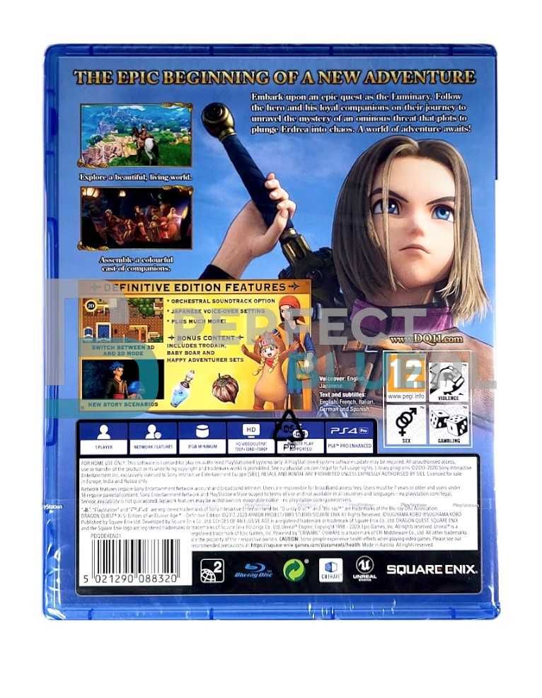 Dragon Quest XI S:Echoes of an Elusive Age Definitive Edition /Gra PS4