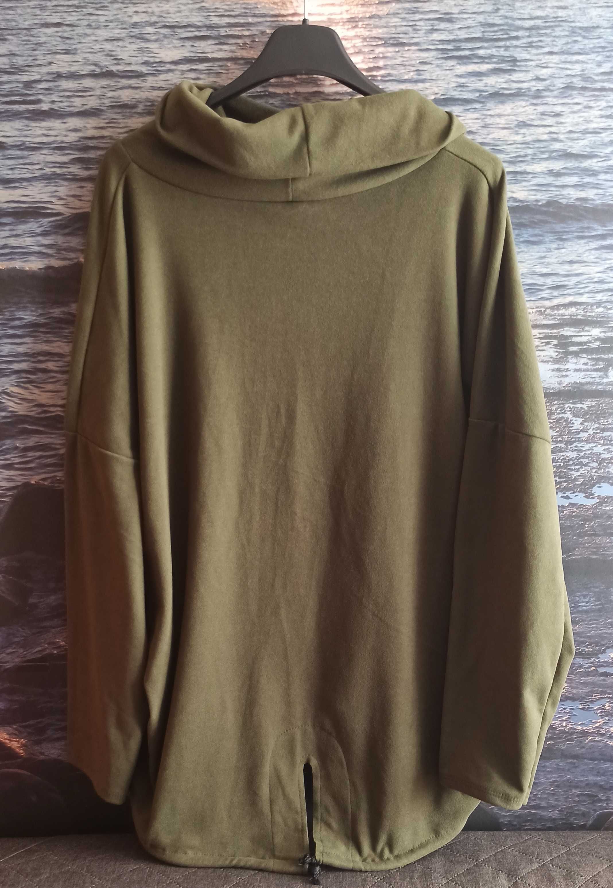 Włoska bluzka khaki r. XXL