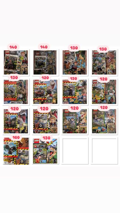 Lego Star Wars,Ninjago,Marvel,Betmen,City,Spidermen,Jurssic world!