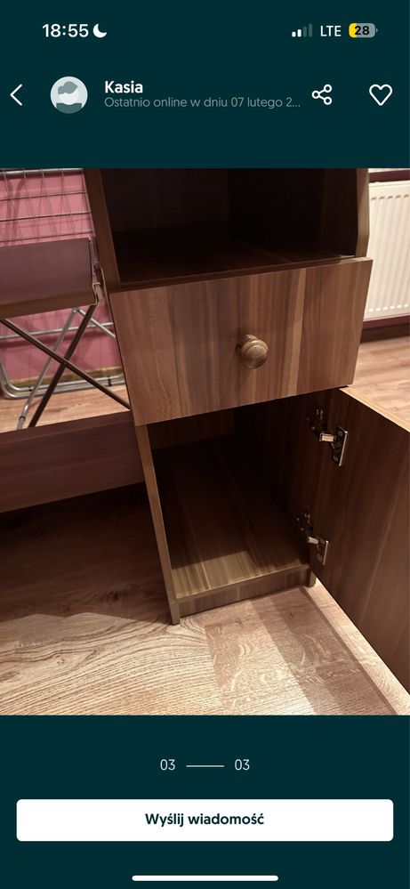 biurko solidne drewniane