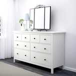 Hemnes Komoda Nowa 160 cm biała bejca Drewno 8 szuflad Dostawa
