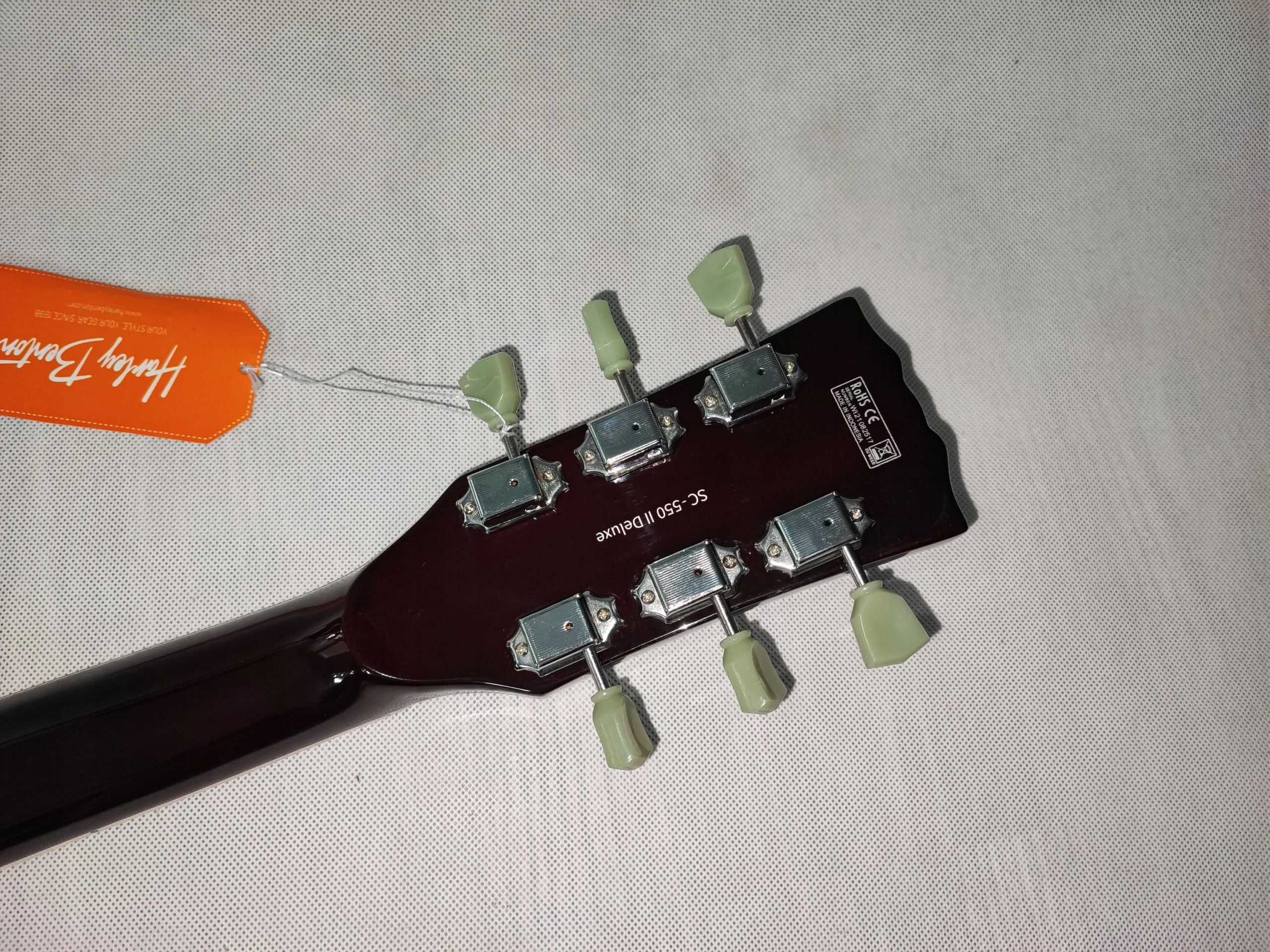 Harley Benton SC-550 FTF nowa gitara Les Paul - ustawiona