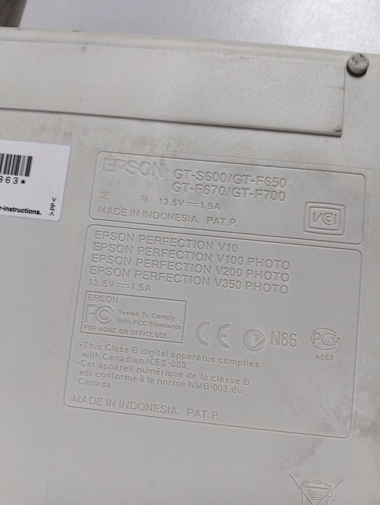 Сканер Epson perfection v10
