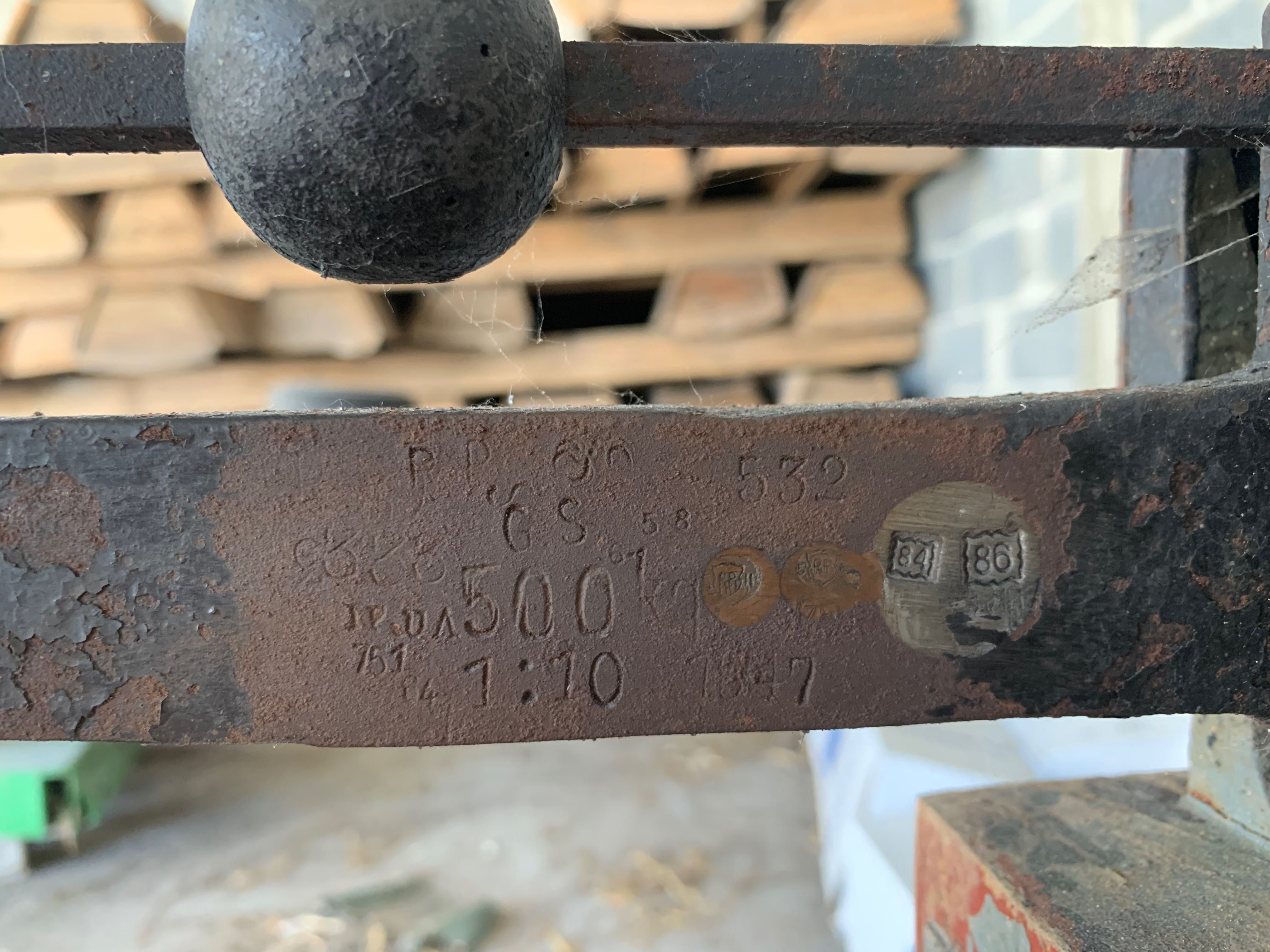 Waga platformowa towarowa szalkowa 500kg