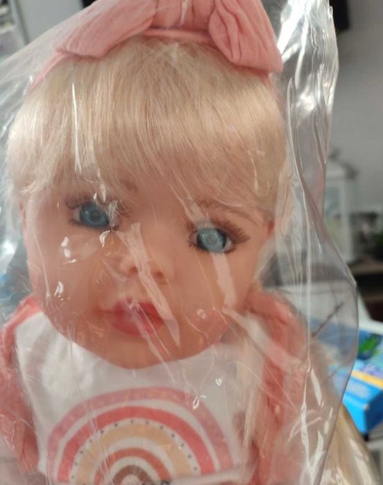 Nowa Duża Lalka Bobas Jak Żywa Zabawka Interaktywna Śpiewa Na Prezent