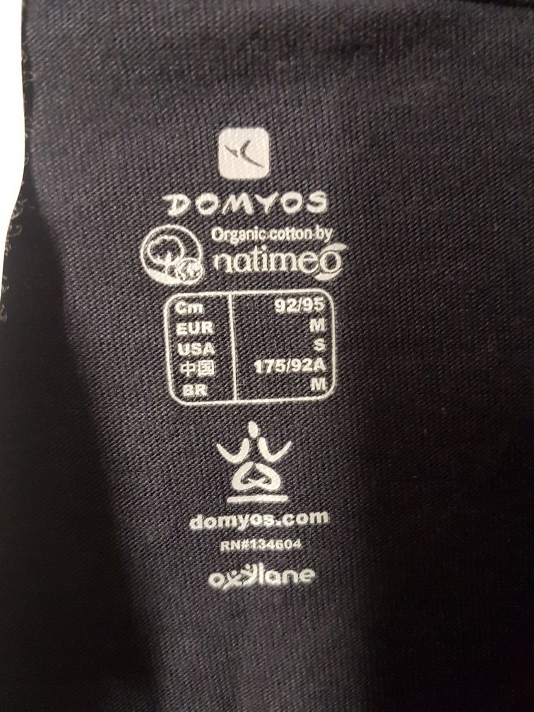 T-shirt  M 175 cm Domyos granatowa