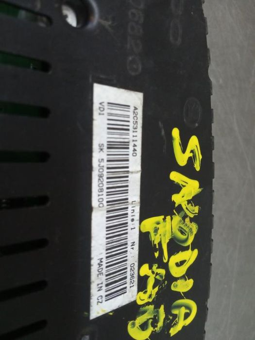 Quadrante / painel de instrumentos SKODA Fabia II Hatchback (542, 5J)