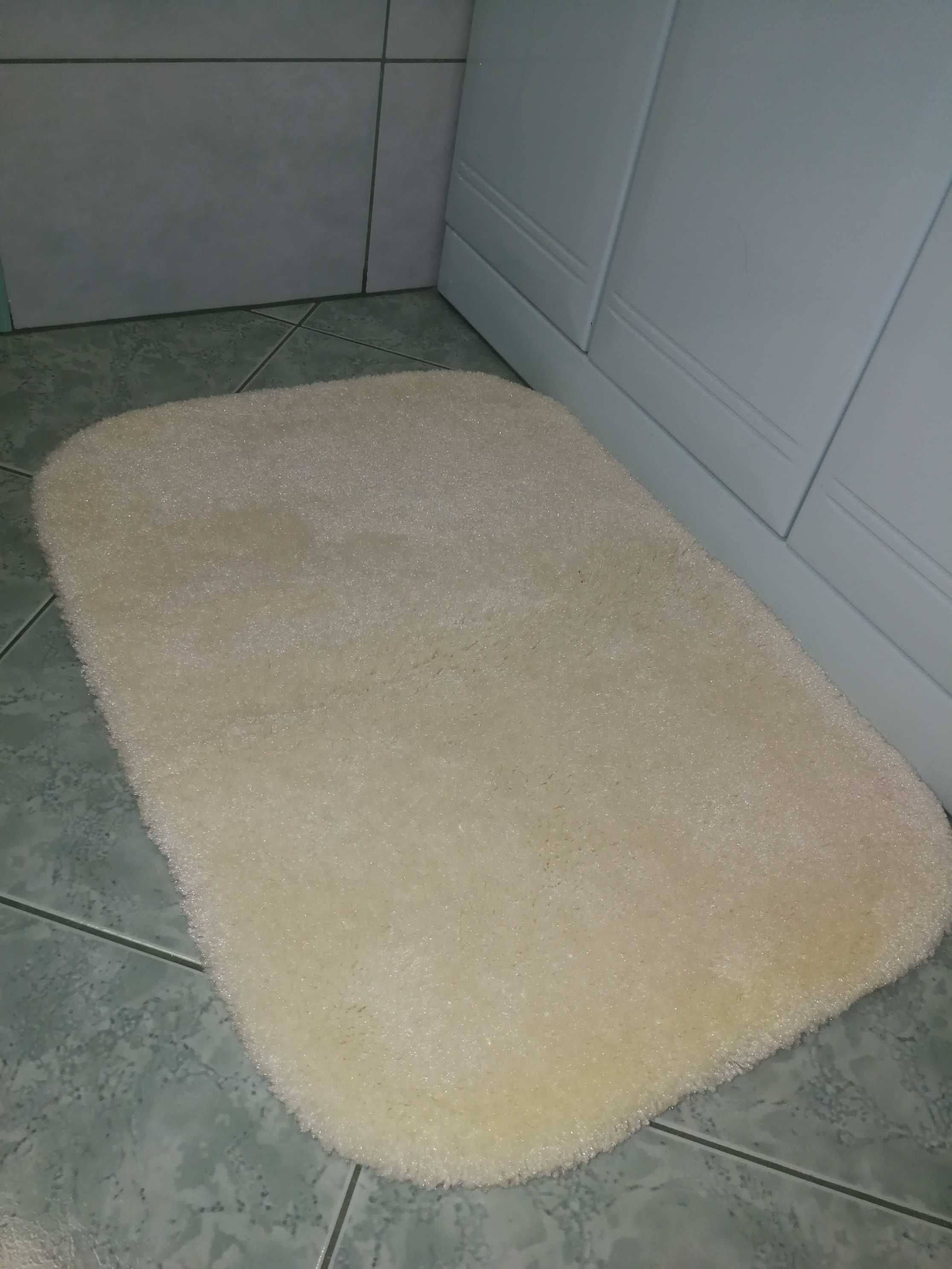 Dywaniki Łazienkowe pod WC i umywalkę w kolorze Ecri  Nowe