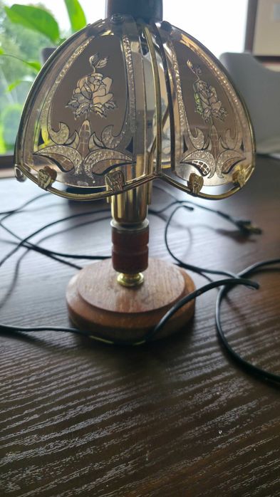 Lampka stylowa dębowa do renowacjji plu gratis