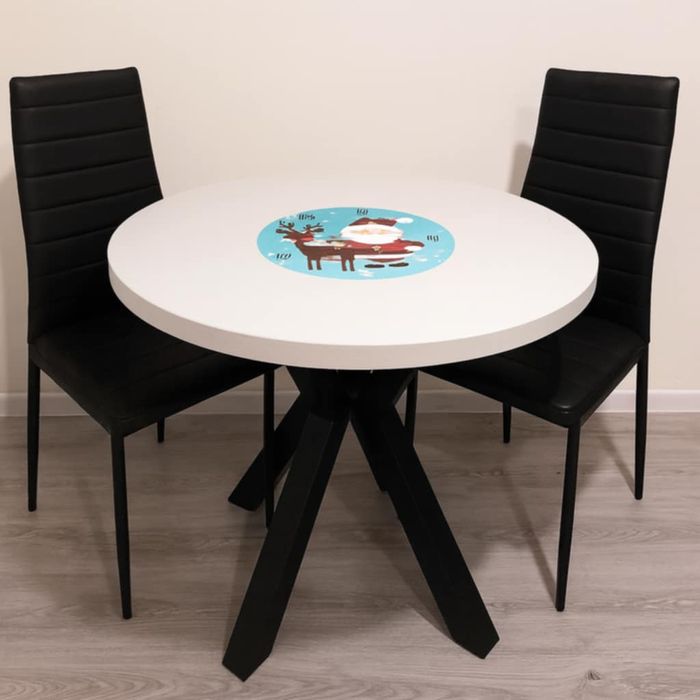 NOWY Stół okrągły 100, 90 cm dostępny od ręki nogi loft pająk