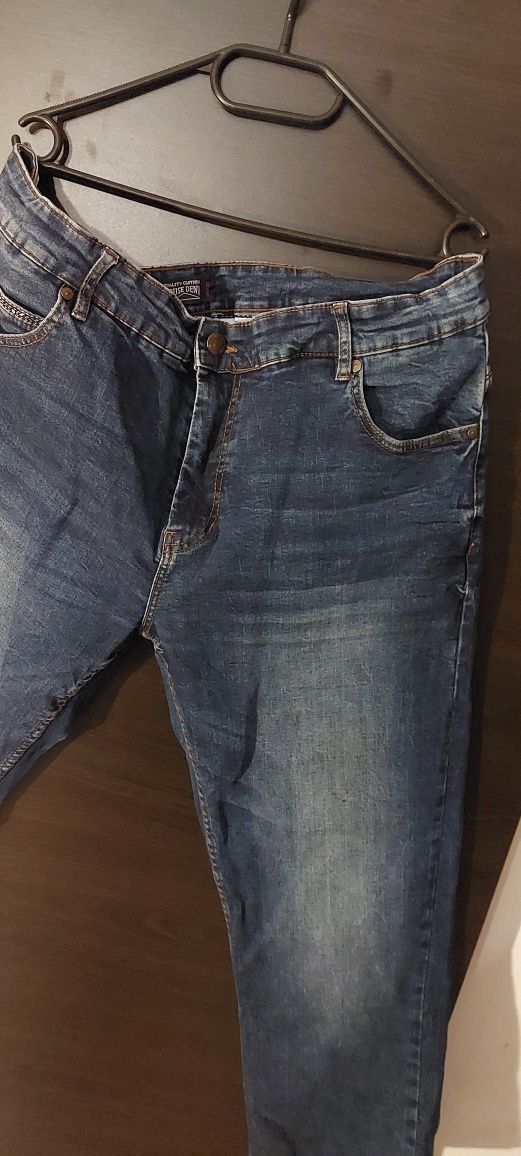 Spodnie jeans duże  vintage rozmiar L